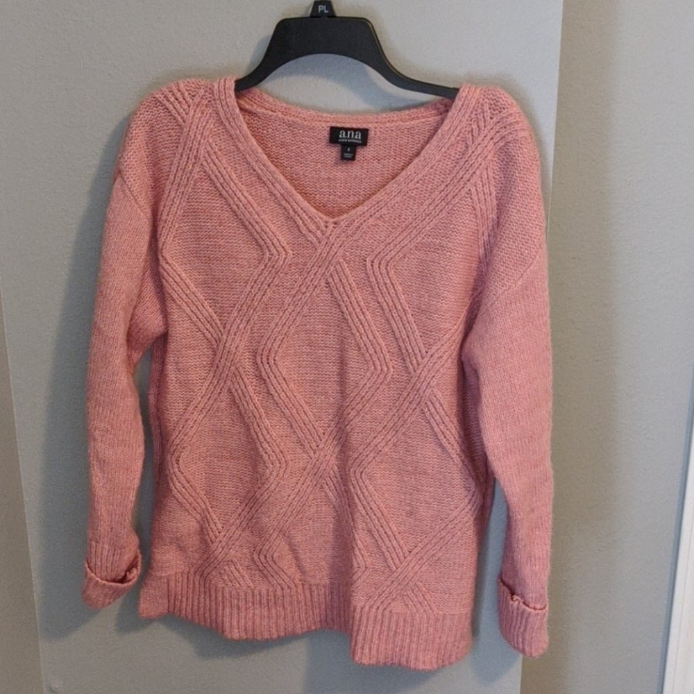 Light pink woven sweater